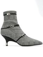 Giuseppe Zanotti Design Houndstooth Ankle Boots - Black