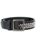 Haider Ackermann 'clous' Belt, Men's, Size: Medium, Black, Leather/metal (other)