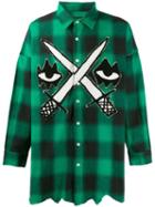 Haculla Embroidered Check Shirt - Green