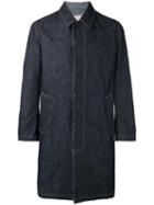 Mackintosh Single Breasted Coat, Men's, Size: 48, Blue, Cotton