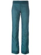 Romeo Gigli Vintage Straight Leg Trousers, Women's, Size: 40, Blue