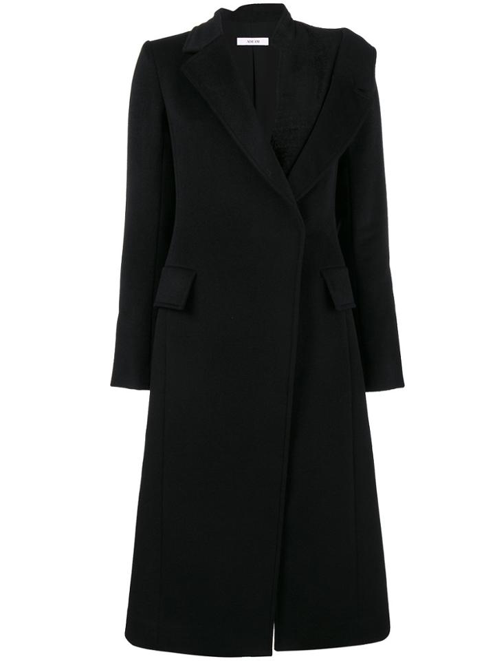 Adeam Asymmetric Tailored Coat - Black