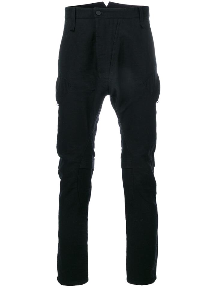 Alexandre Plokhov Drop-crotch Panel Trousers - Black