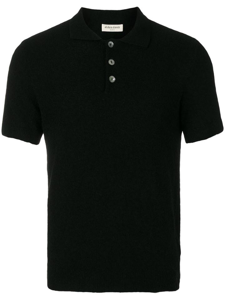 Al Duca D'aosta 1902 Brushed Polo Shirt - Black