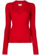 Maison Margiela Ribbed V-neck Sweater - Unavailable