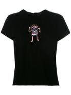 Jupe By Jackie Embroidered Dancer T-shirt, Size: Medium, Black, Silk
