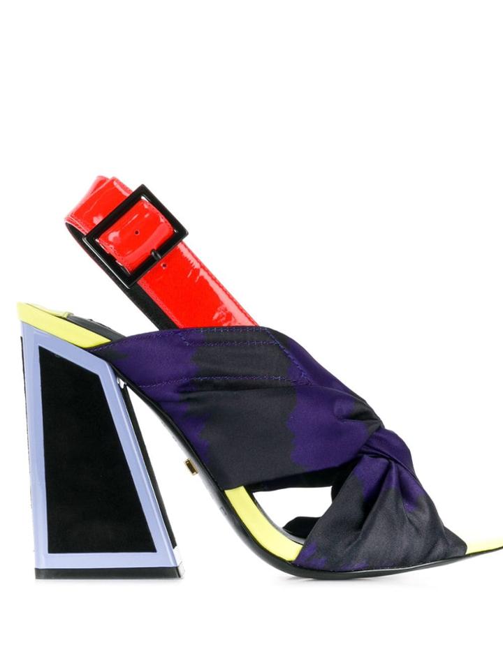 Kat Maconie Twisted Front Sandals - Black