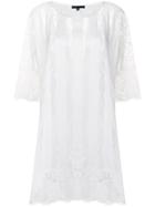 Amen Sheer Lace T-shirt Dress - White