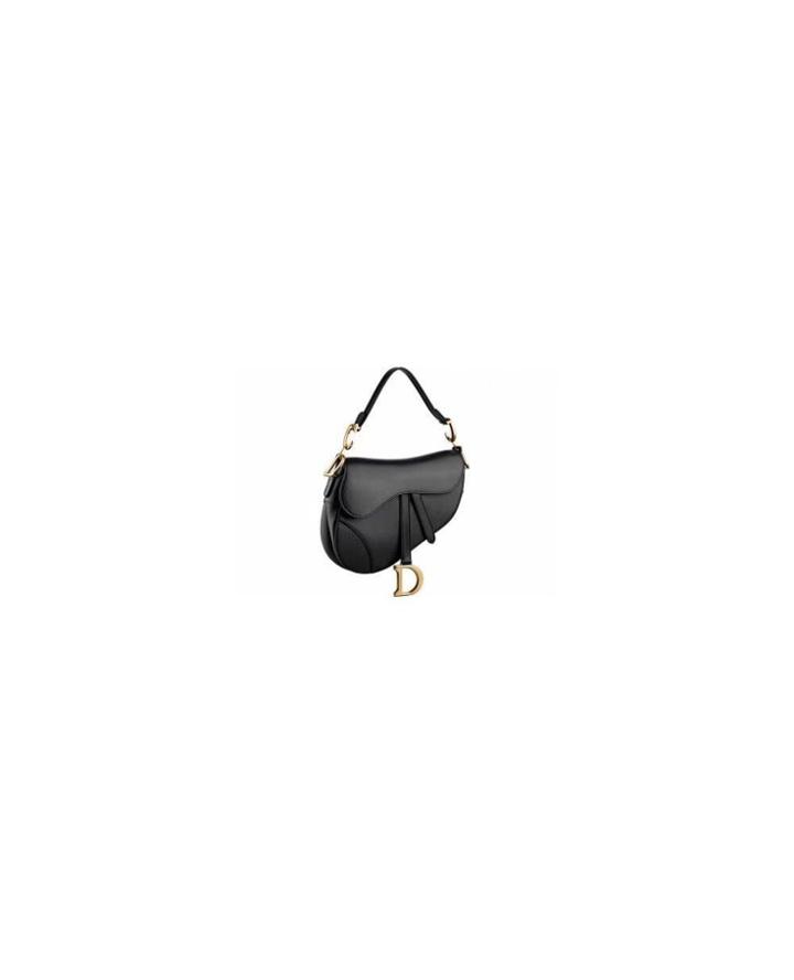 Fashion Concierge Vip Dior - Mini Saddle Bag In Black Calfskin -