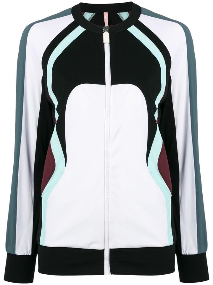 No Ka' Oi Colour Block Zip Jacket - White