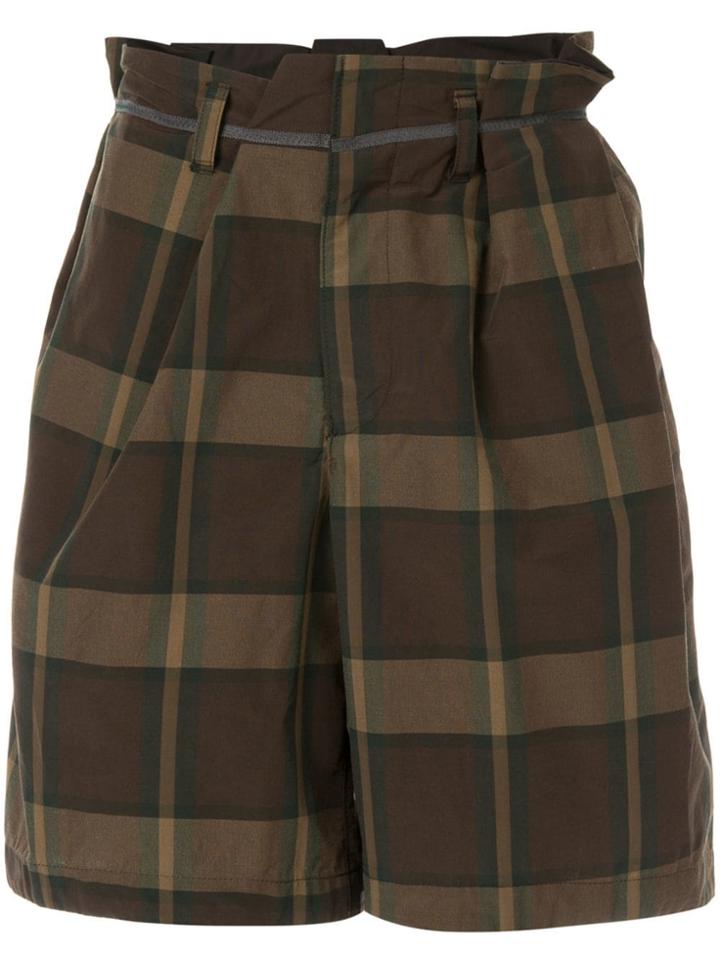 Kolor Plaid Tailored Shorts - Multicolour
