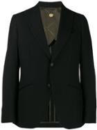 Maurizio Miri Fine Knit Fitted Blazer - Black