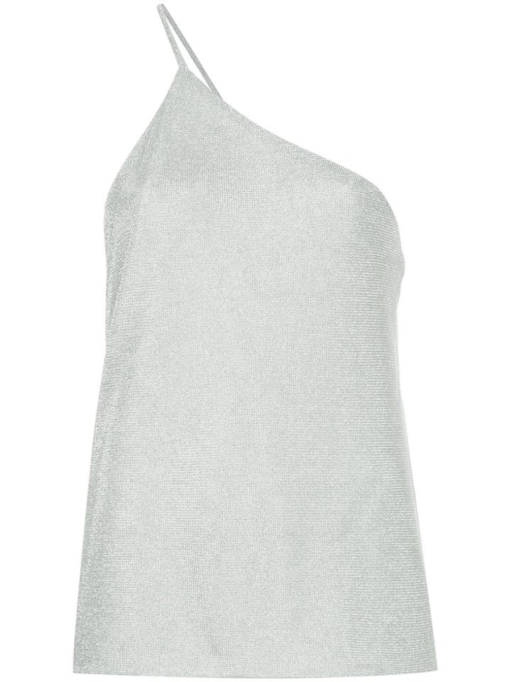 Kacey Devlin One Shoulder Metallic Cami