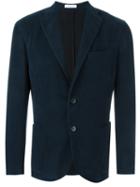 Boglioli Peaked Lapels Blazer, Men's, Size: 54, Blue, Cotton/cupro