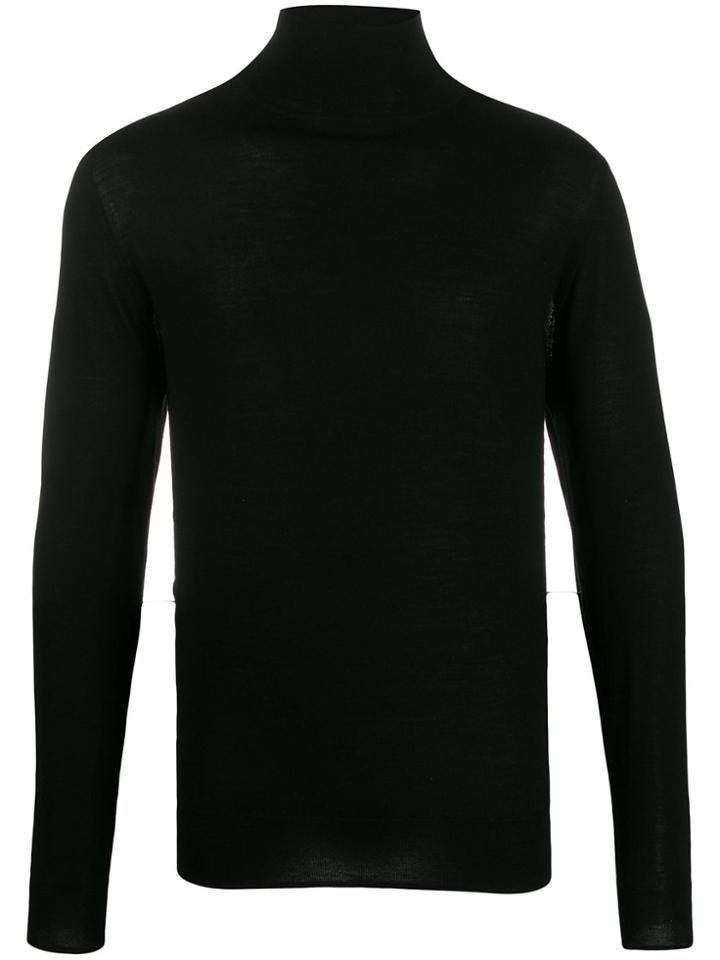 Aspesi Roll Neck Jumper - Black