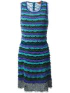 Missoni Scalloped Stripes Knit Dress