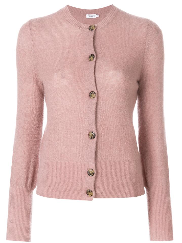 Filippa-k Short Cardigan - Pink & Purple