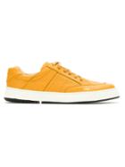 Osklen Leather Panelled Sneakers - Yellow