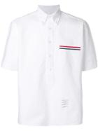 Thom Browne Buttondown Short Sleeve Shirt - White