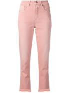 Closed High-rise Cropped Jeans - Pink