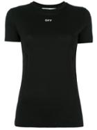 Off-white Off T-shirt, Women's, Size: Medium, Black, Cotton/lyocell