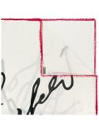 Karl Lagerfeld K/signature Scarf - White