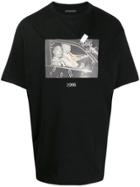 Throwback. Tupac Print T-shirt - Black