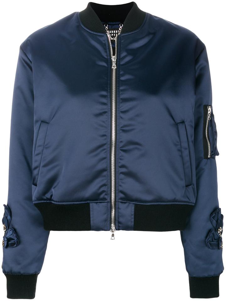 Markus Lupfer Silky Bomber Jacket - Blue
