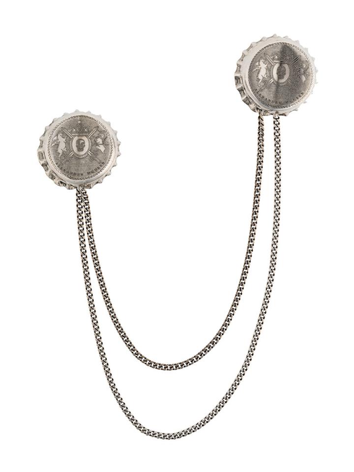 Alexander Mcqueen Double Cap Brooch - Unavailable