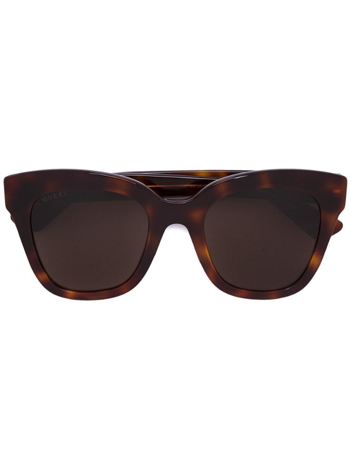Gucci Eyewear Tortoiseshell Sunglasses - Brown