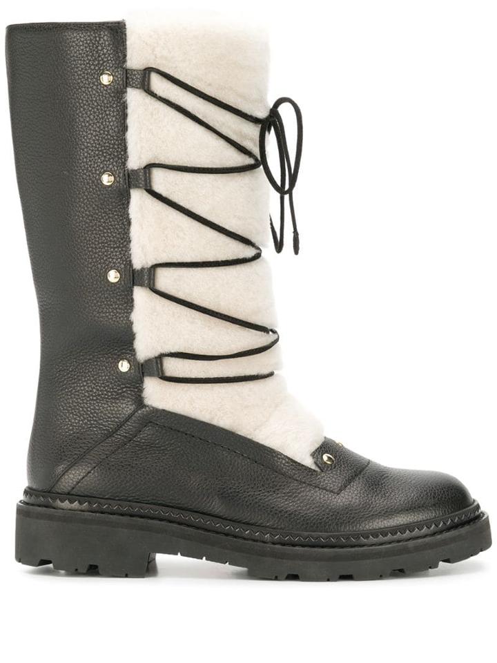 Bally Gaelle Fur Boots - Black