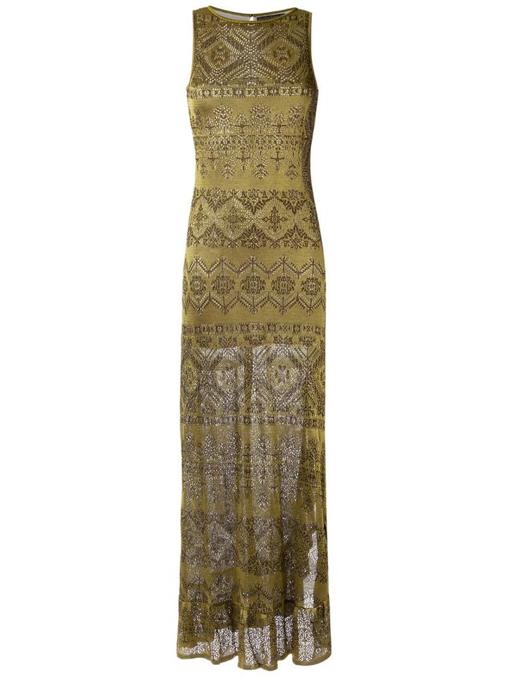 Cecilia Prado - Knit Long Dress - Women - Acrylic/lurex/viscose - G, Grey, Acrylic/lurex/viscose