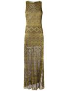 Cecilia Prado - Knit Long Dress - Women - Acrylic/lurex/viscose - G, Grey, Acrylic/lurex/viscose