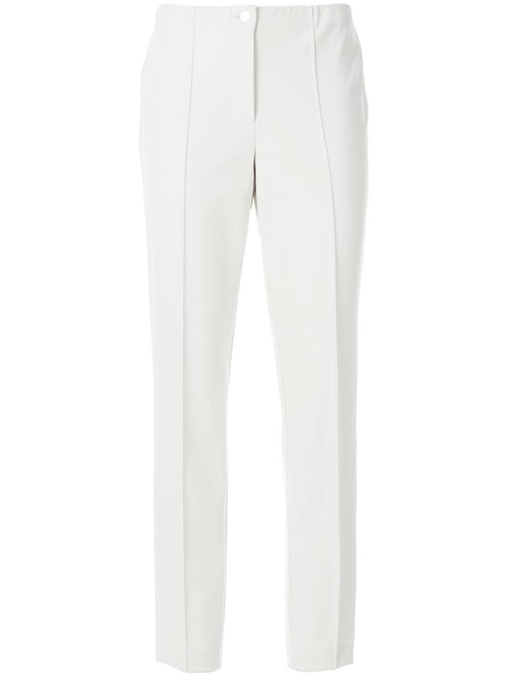 Cambio Tailored Fitted Trousers - White