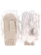Urbancode Furry Gloves - Nude & Neutrals