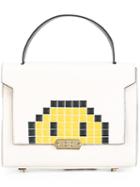 Anya Hindmarch Small 'pixel Smiley Bathurst' Satchel, Women's, Nude/neutrals
