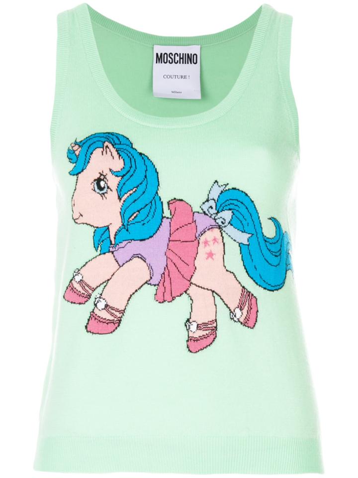 Moschino My Little Pony Print Tank Top - Green