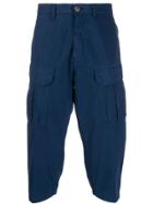 Stone Island Shadow Project Cropped Cargo Trousers - Blue