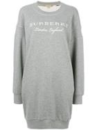 Burberry Branded Sweater Dress - Grey