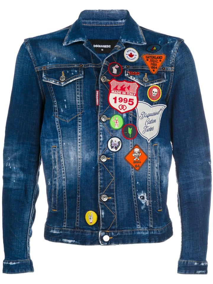 Dsquared2 Boy Scout Denim Jacket - Blue