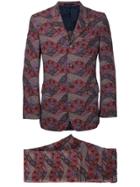 Comme Des Garçons Vintage Psychedelic Wave Suit - Pink & Purple