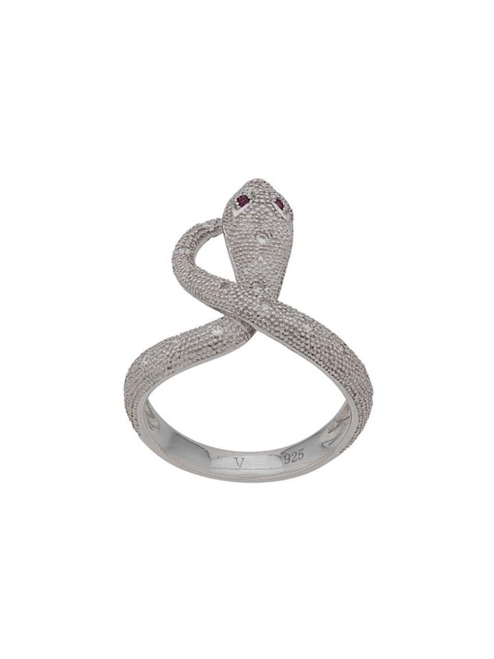 V By Laura Vann Serpent Ring - Silver
