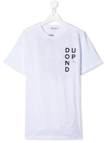 Dondup Kids Contrast Logo T-shirt - White