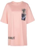 Juun.j Oversized Printed T-shirt - Pink