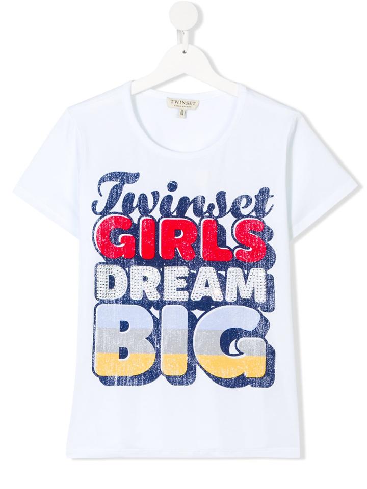 Twin-set Kids Teen Dream Big T-shirt - White