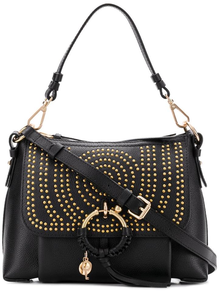 See By Chloé Studded Hana Shoulder Bag - Black