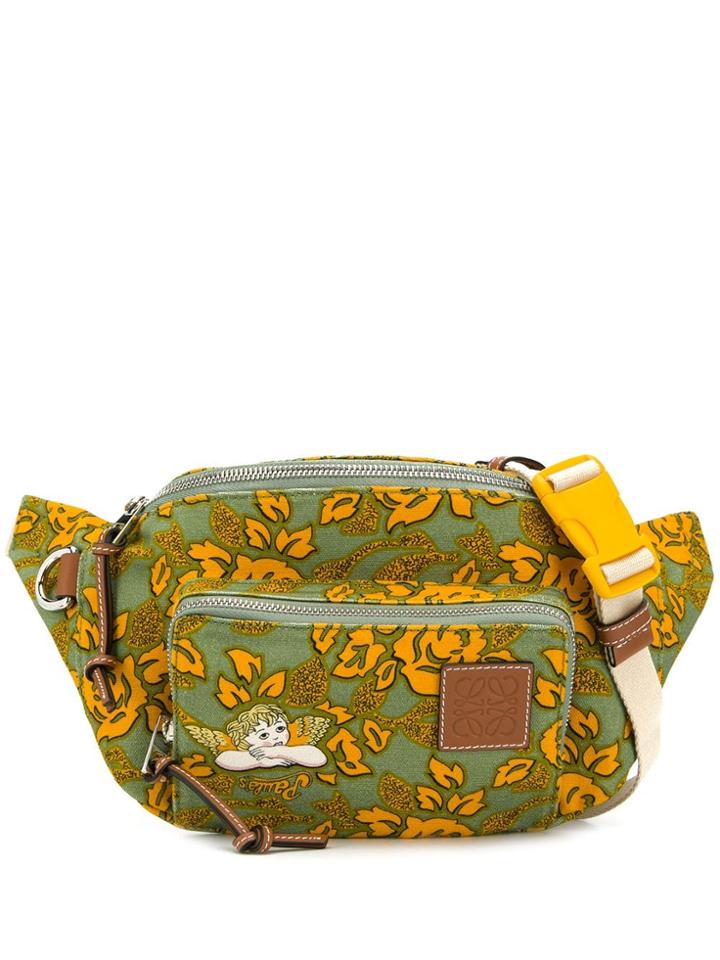 Loewe Floral Belt Bag - Green