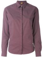 Fay Micro Floral Print Shirt, Women's, Size: Medium, Pink/purple, Cotton