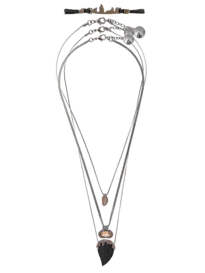 Camila Klein 4-piece Necklace - Grafite