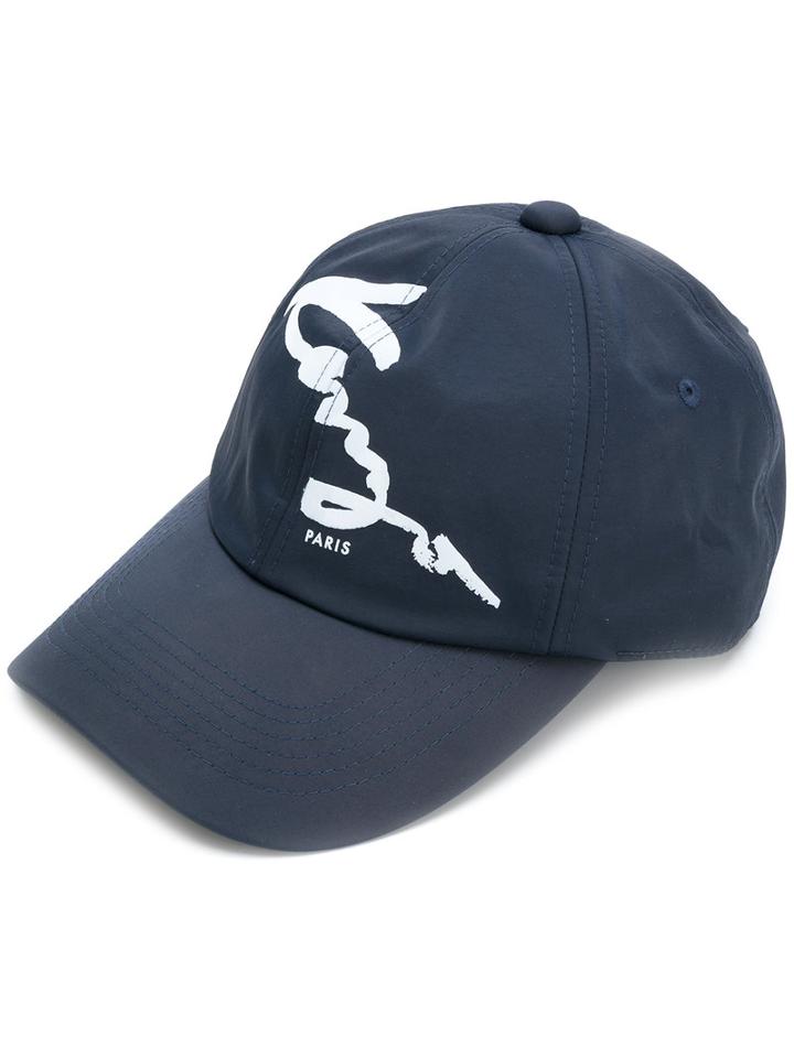 Kenzo - Kenzo Signature Cap - Men - Cotton/nylon - One Size, Blue, Cotton/nylon
